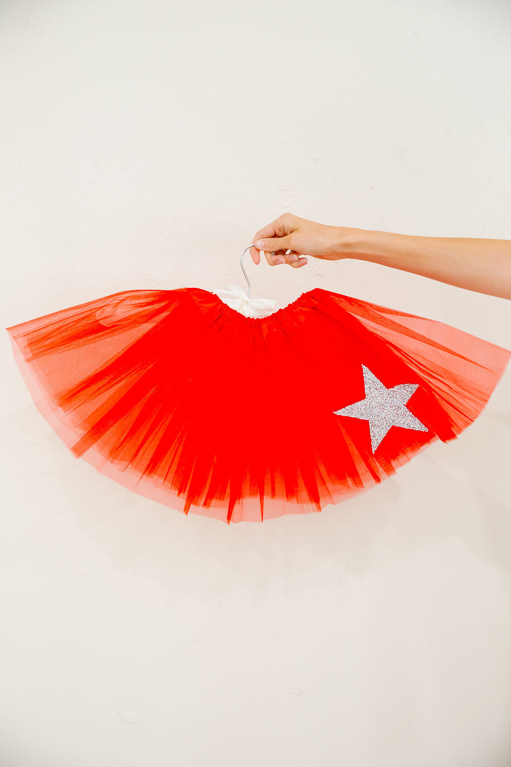 **MINI KIDS SILVER STAR RED TUTU - ONE SIZE Tutu skirt Judith March