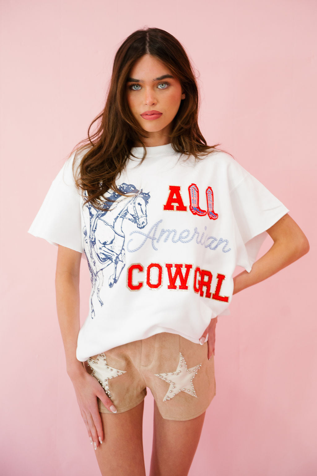 ALL AMERICAN COWGIRL SLEEVELESS PULLOVER PULLOVER Judith March