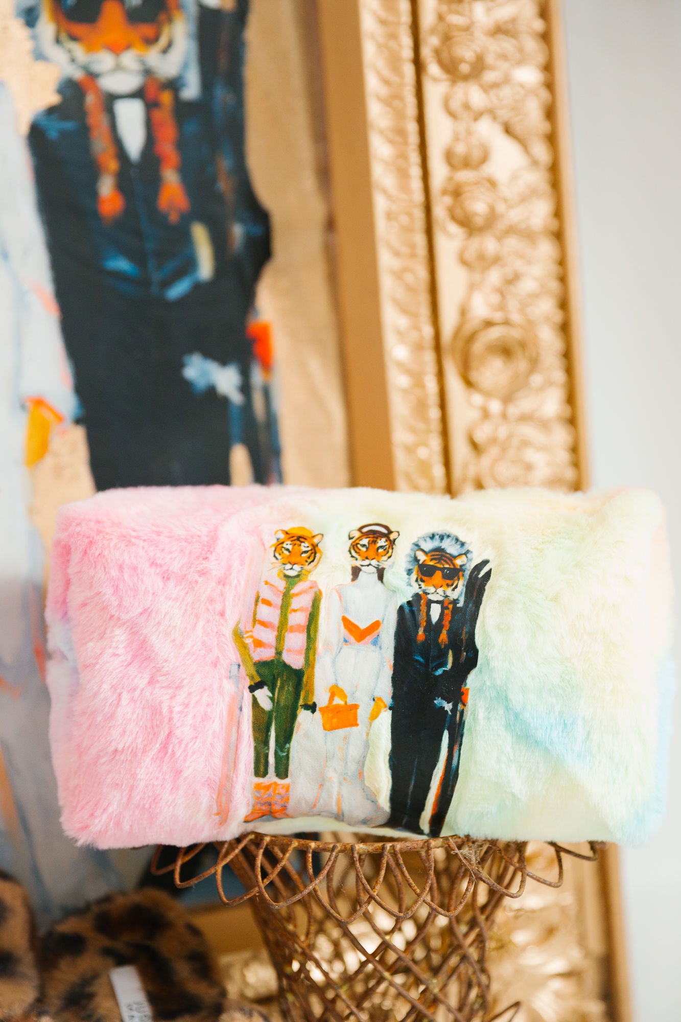 PROWL & POWDER RAINBOW FUZZY BAG BAG Judith March