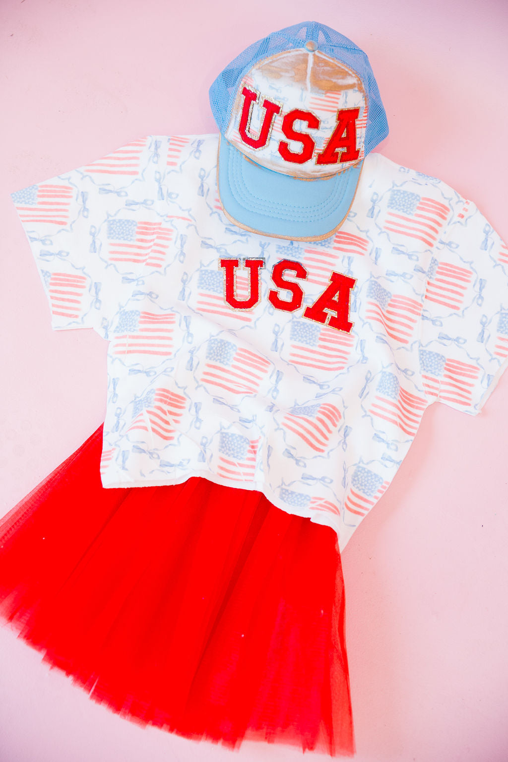 MINI KIDS RED WHITE AND BOWS SLEEVELESS PULLOVER PULLOVER Judith March