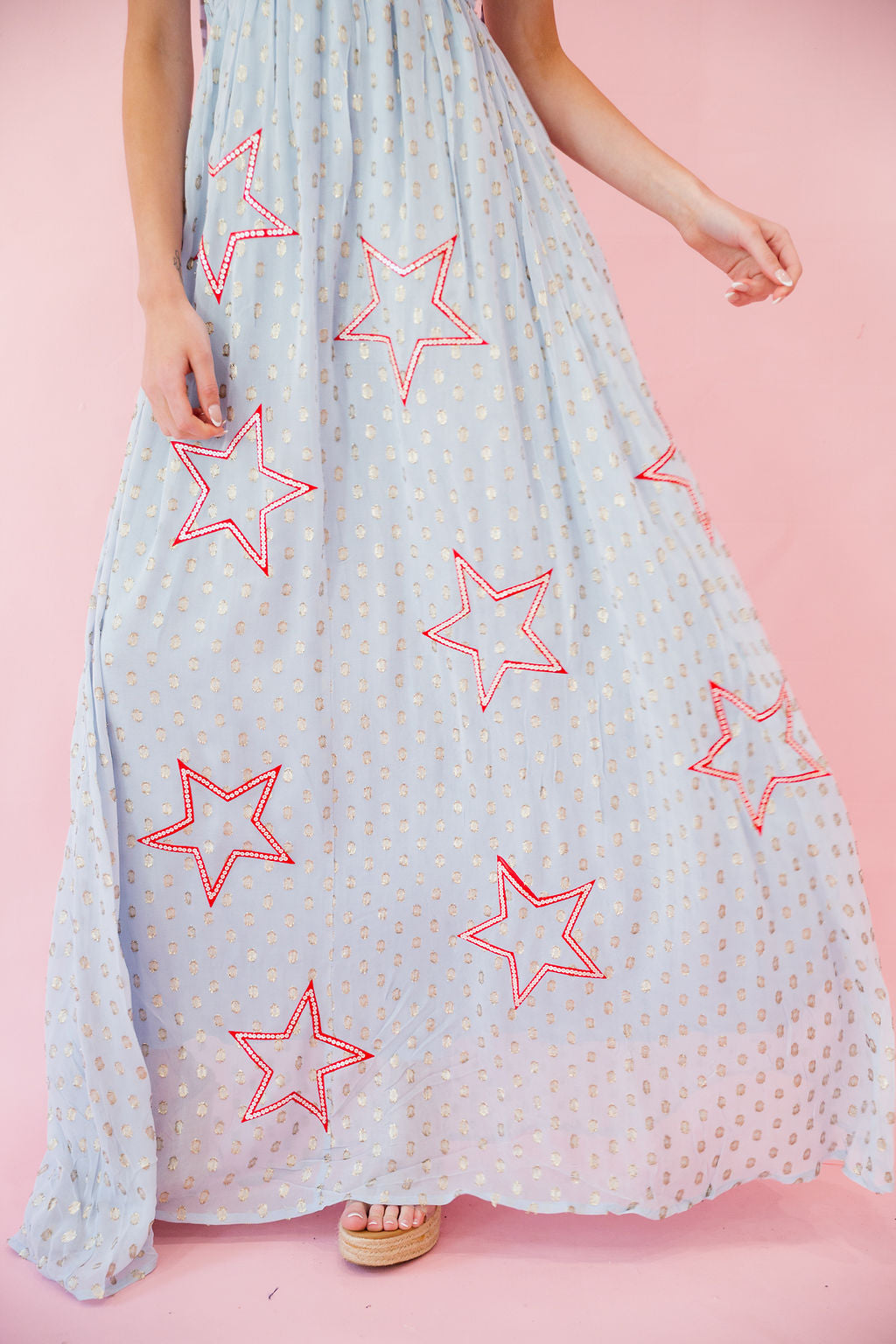 CELEBRATION PATRIOTIC BLUE DRESS LARGE CELEBRATION PATRIOTIC BLUE DRESS LARGE