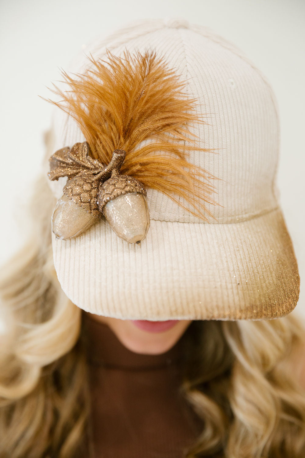 THE ACORN & AMBER CORDUROY TRUCKER HAT TRUCKER HAT Judith March