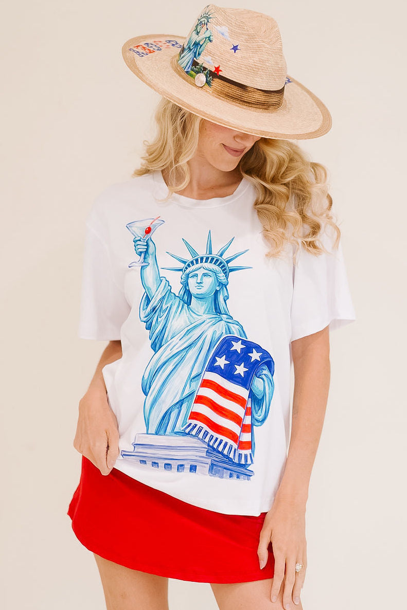 LIBERTY COCKTAIL WHITE TEE TEE Judith March