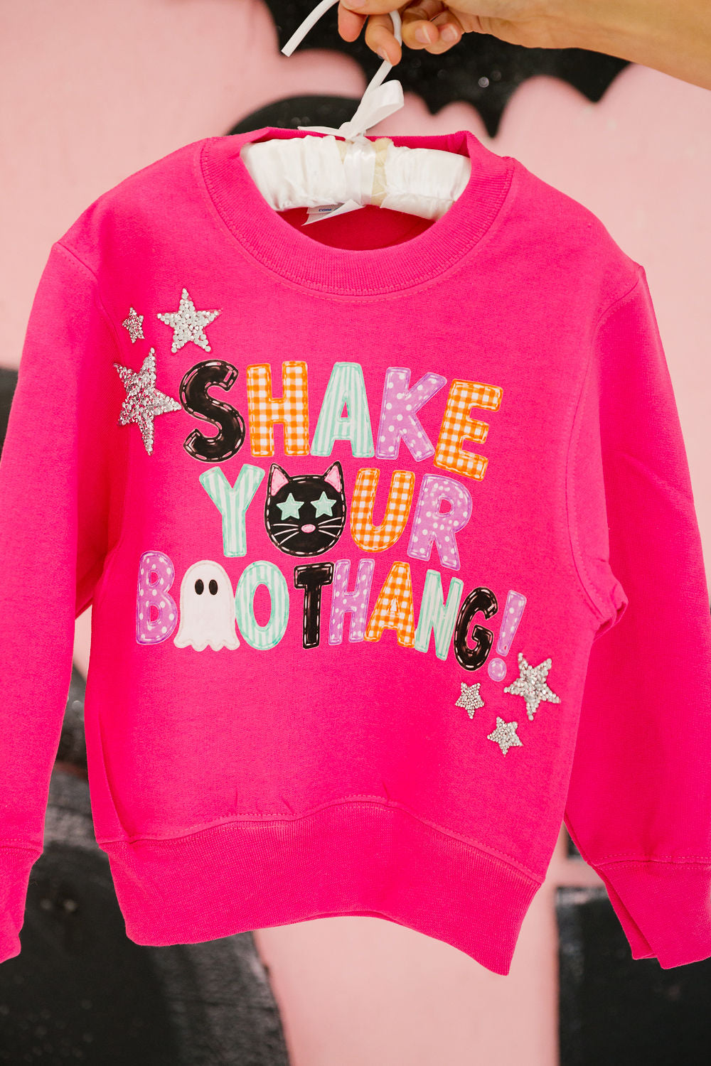 MINI KIDS SHAKE YOUR BOOTHANG PINK PULLOVER PULLOVER Judith March