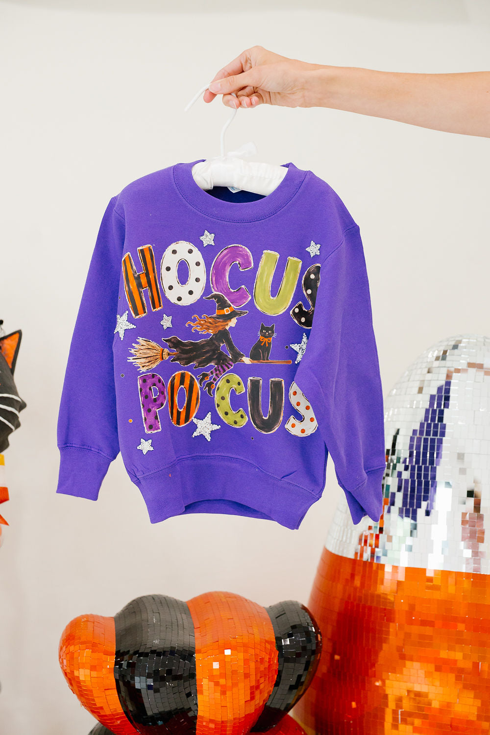 MINI KIDS HOCUS POCUS PURPLE PULLOVER PULLOVER Judith March