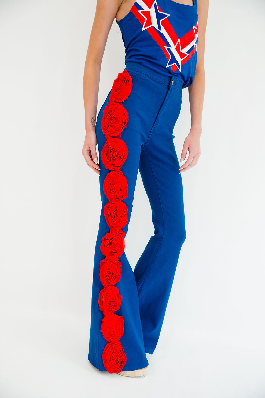 AMERICAN ROSE BLUE FLARES FLARES Judith March