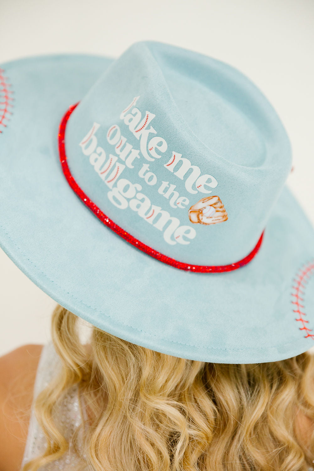 TAKE ME OUT TO THE BALLGAME BLUE RANCHER HAT Sun hat Judith March