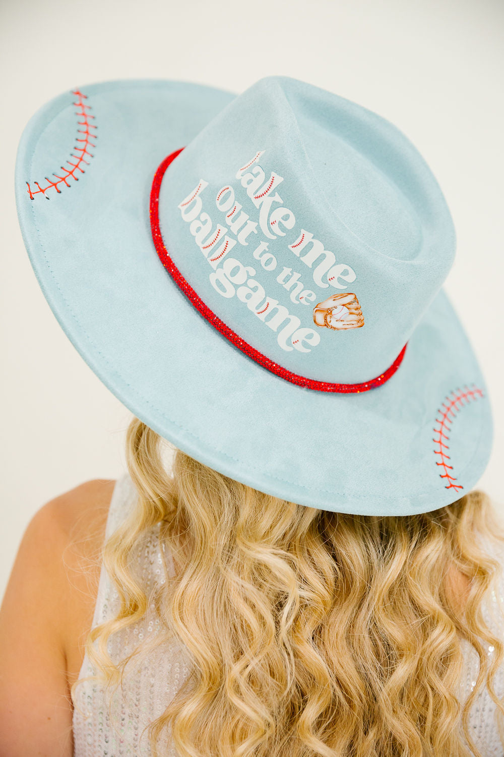 TAKE ME OUT TO THE BALLGAME BLUE RANCHER HAT Sun hat Judith March