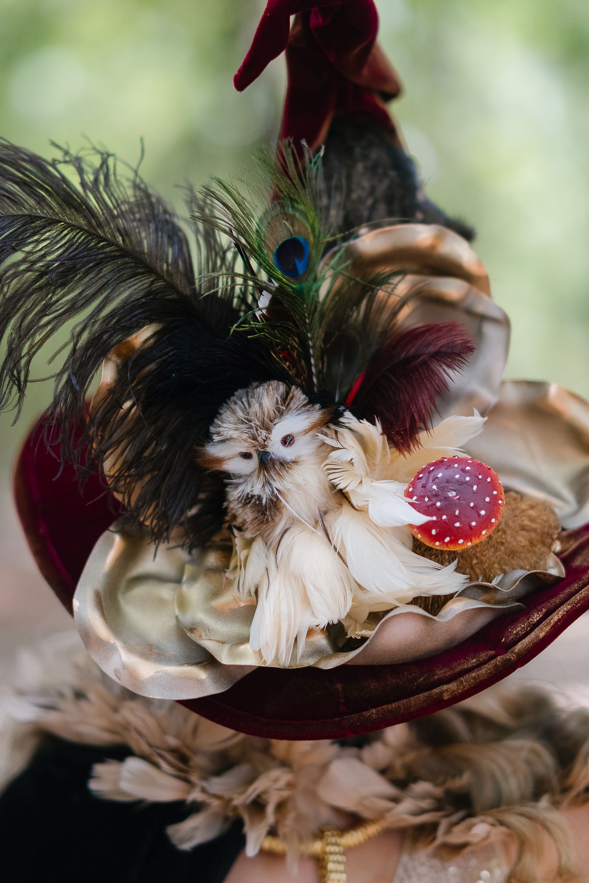 MOONLIT MUSHROOM WITCH HAT (ONE OF A KIND) WITCH HAT Judith March
