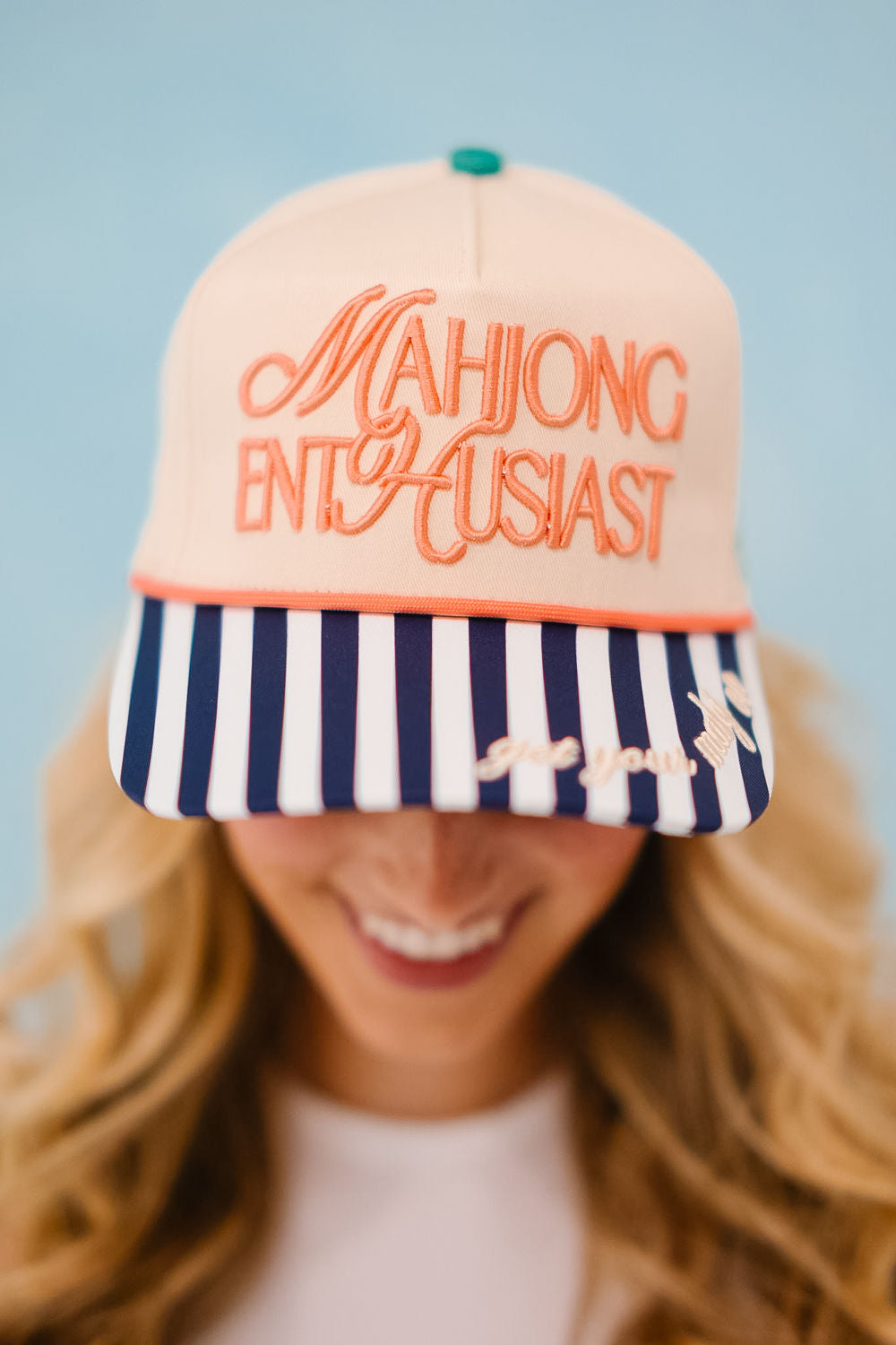 MAHJONG ENTHUSIAST STRUCTURED HAT HAT Judith March