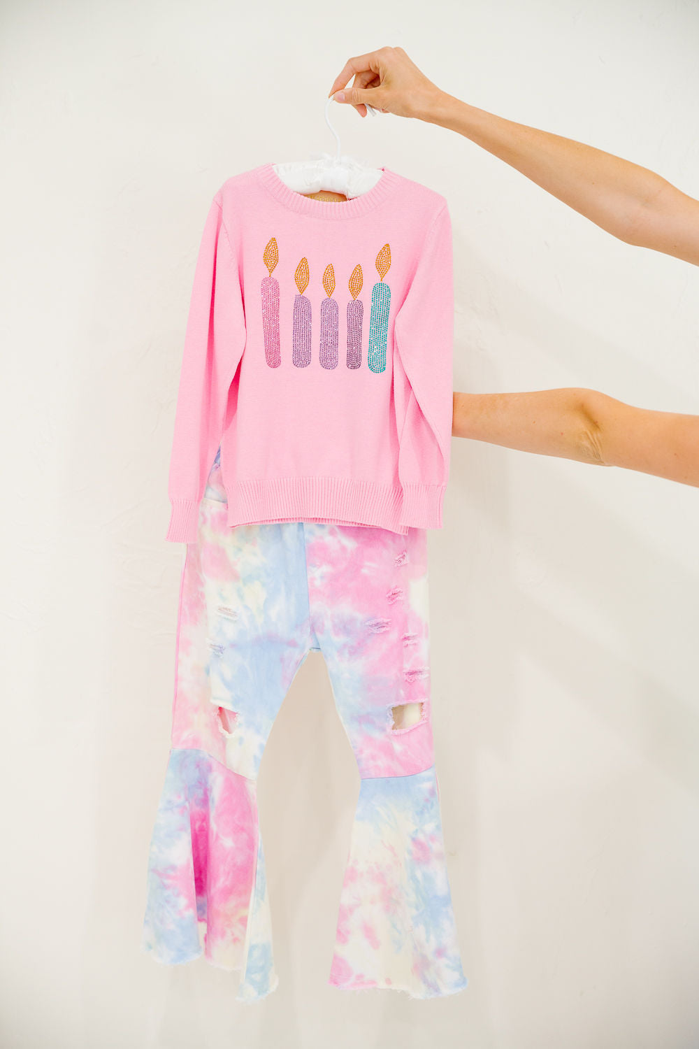 **MINI KIDS TIE DYE FLARES Pants Judith March
