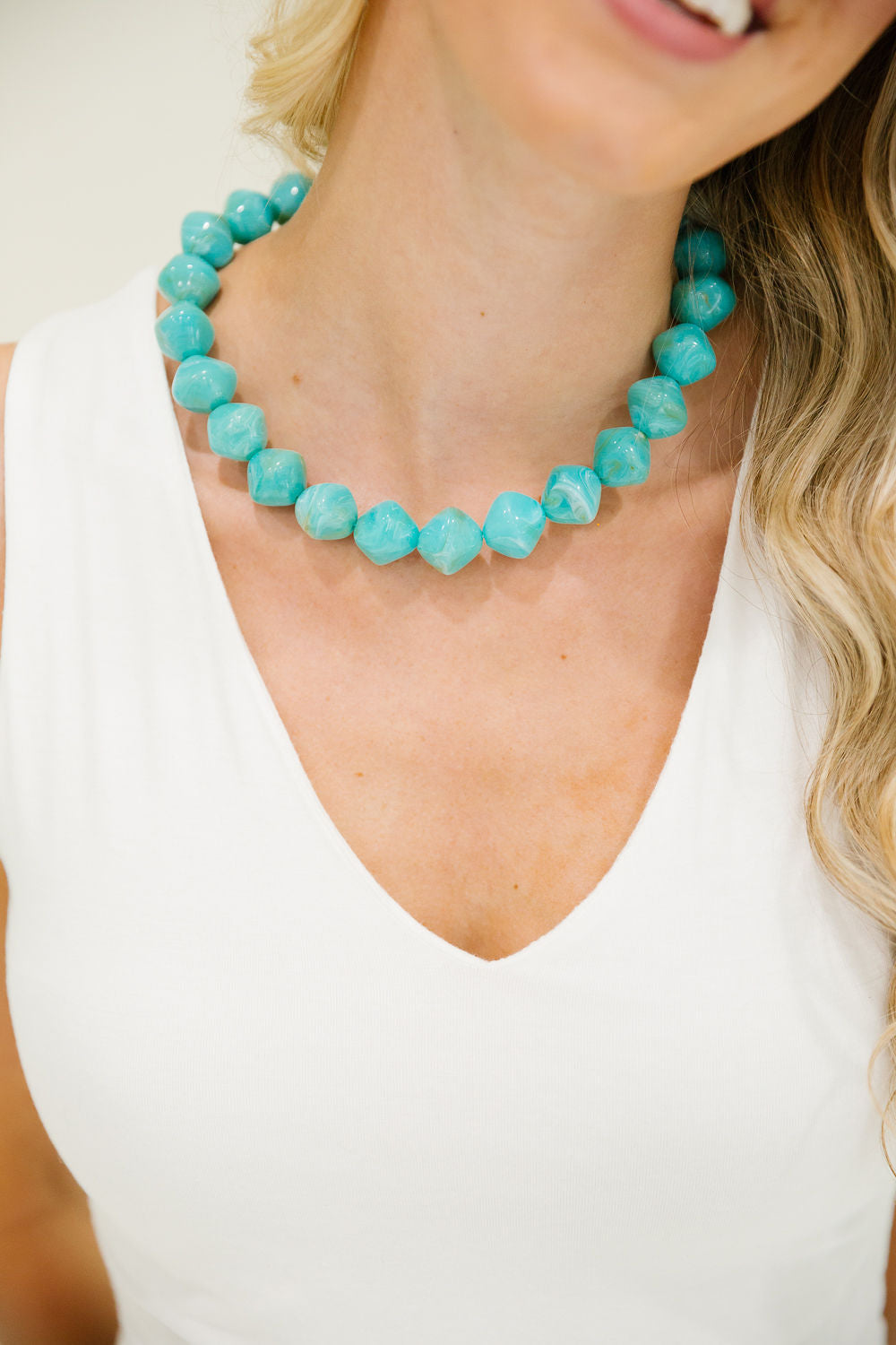 TURQUOISE TIDE NECKLACE NECKLACE Judith March