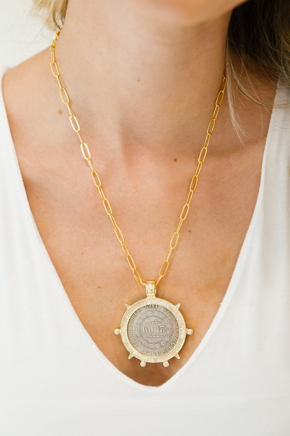CAPTAIN'S COIN NECKLACE NECKLACE Judith March
