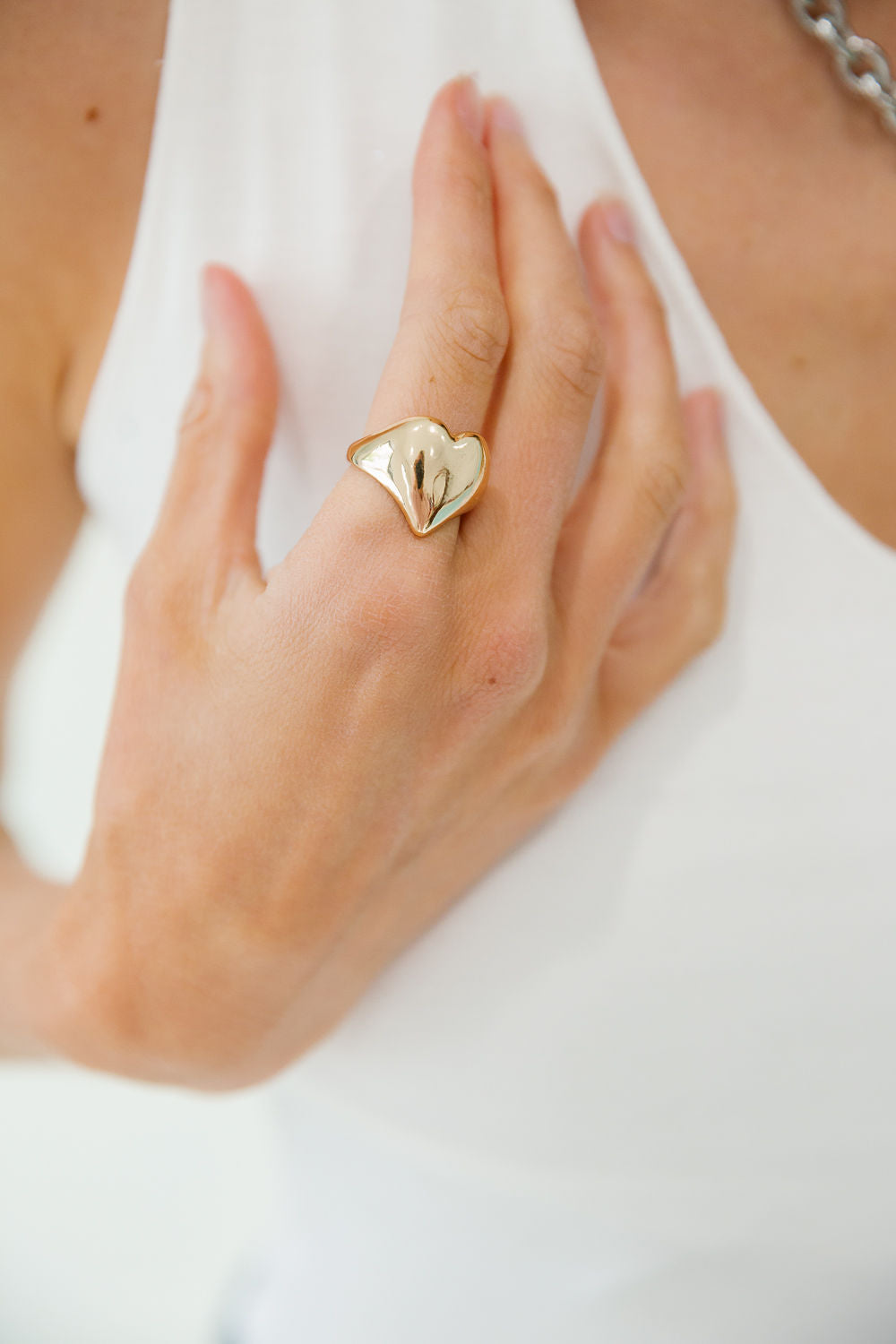 GOLDEN HEART RING RING Judith March