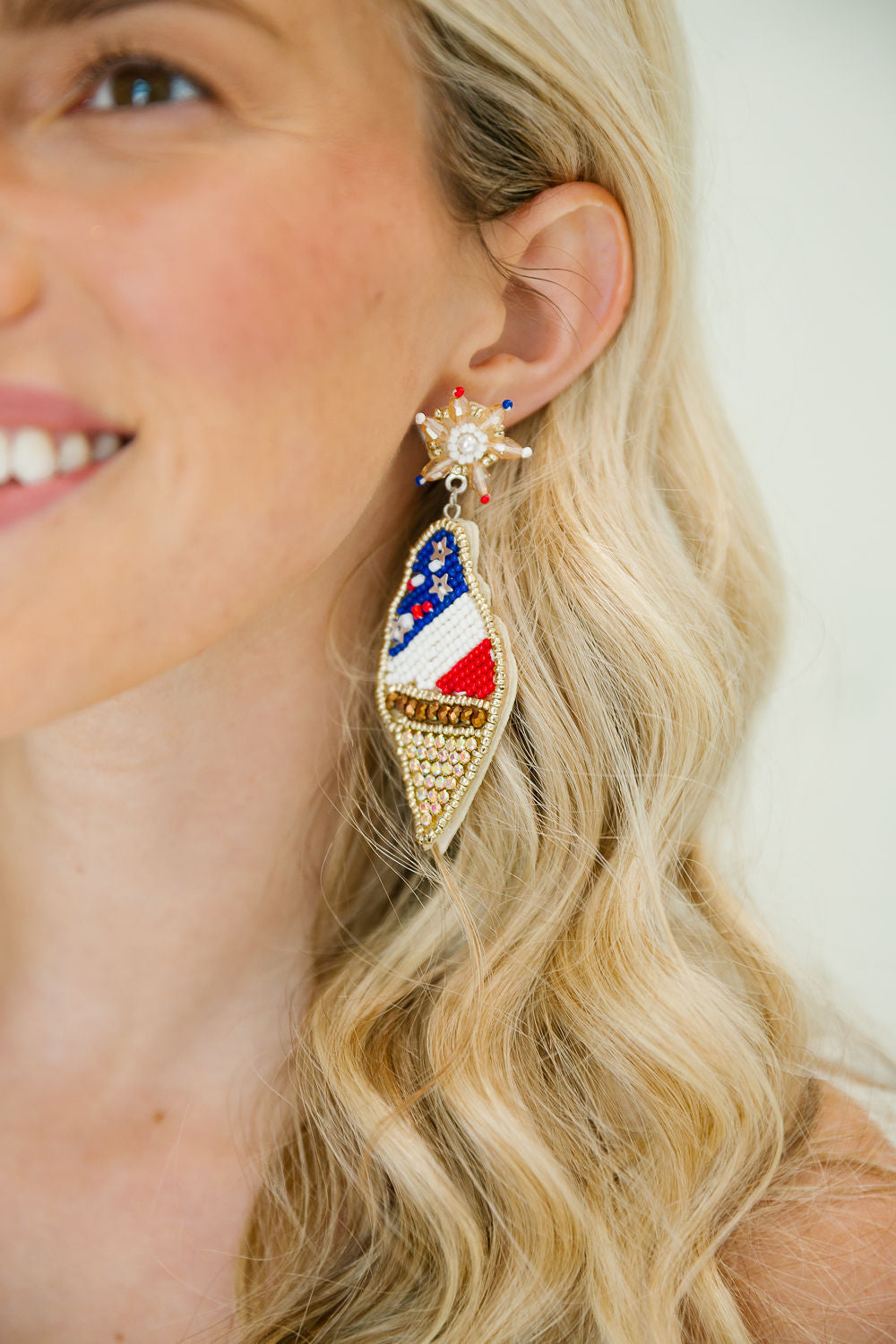 STAR-SPANGLED SCOOP EARRINGS earrings Judith March