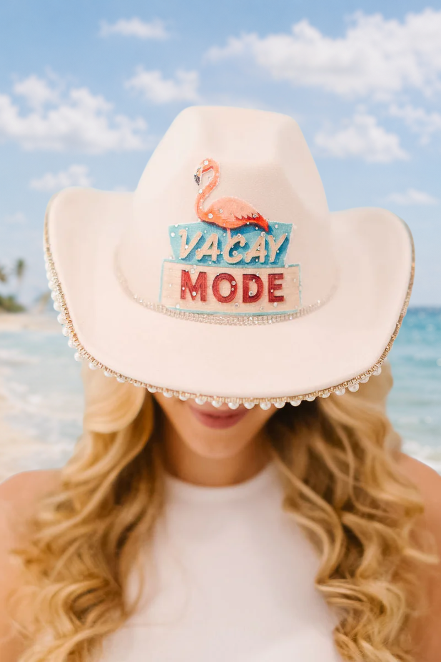 VACAY MODE PEARL RANCHER HAT HAT Judith March
