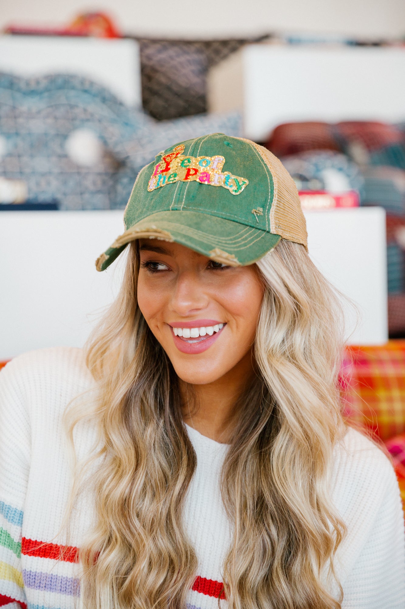 LIFE OF THE PARTY PATCH HAT Judith March