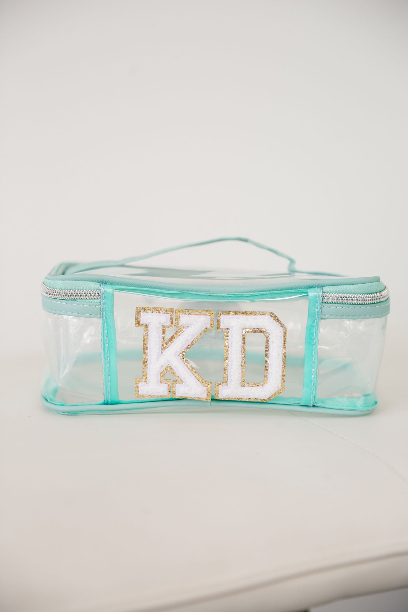 CUSTOM CLEAR MAKEUP BAG Cosmetic & Toiletry Bags Judith March MINT