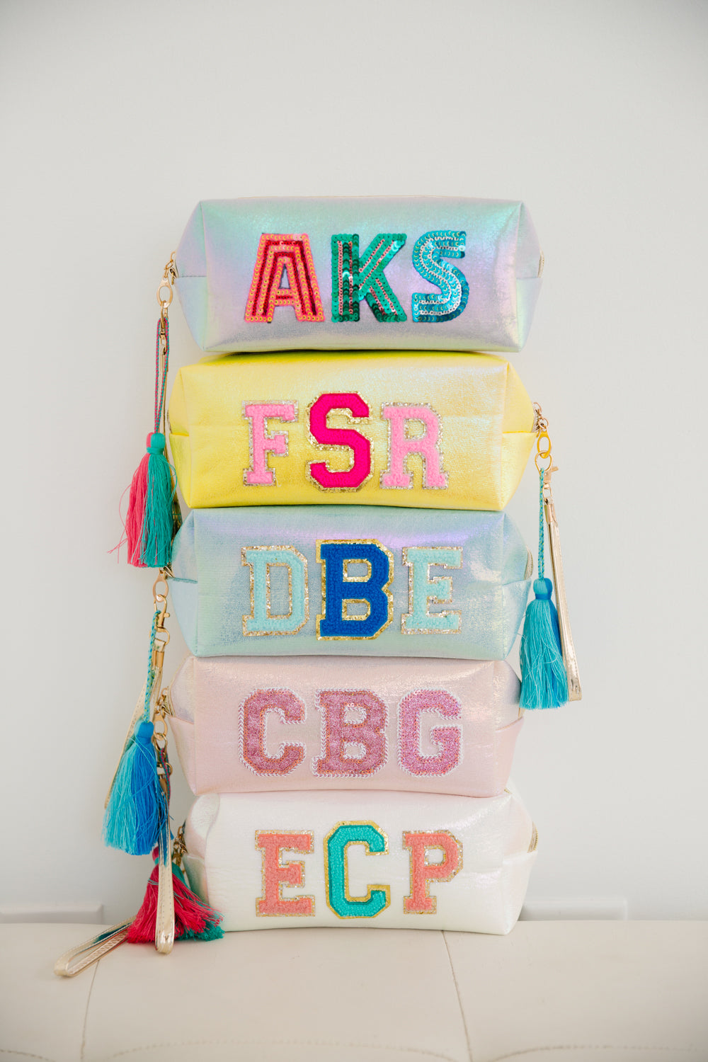 Personalized Luggage Cover, Custom Name Text Monogram Aesthetic