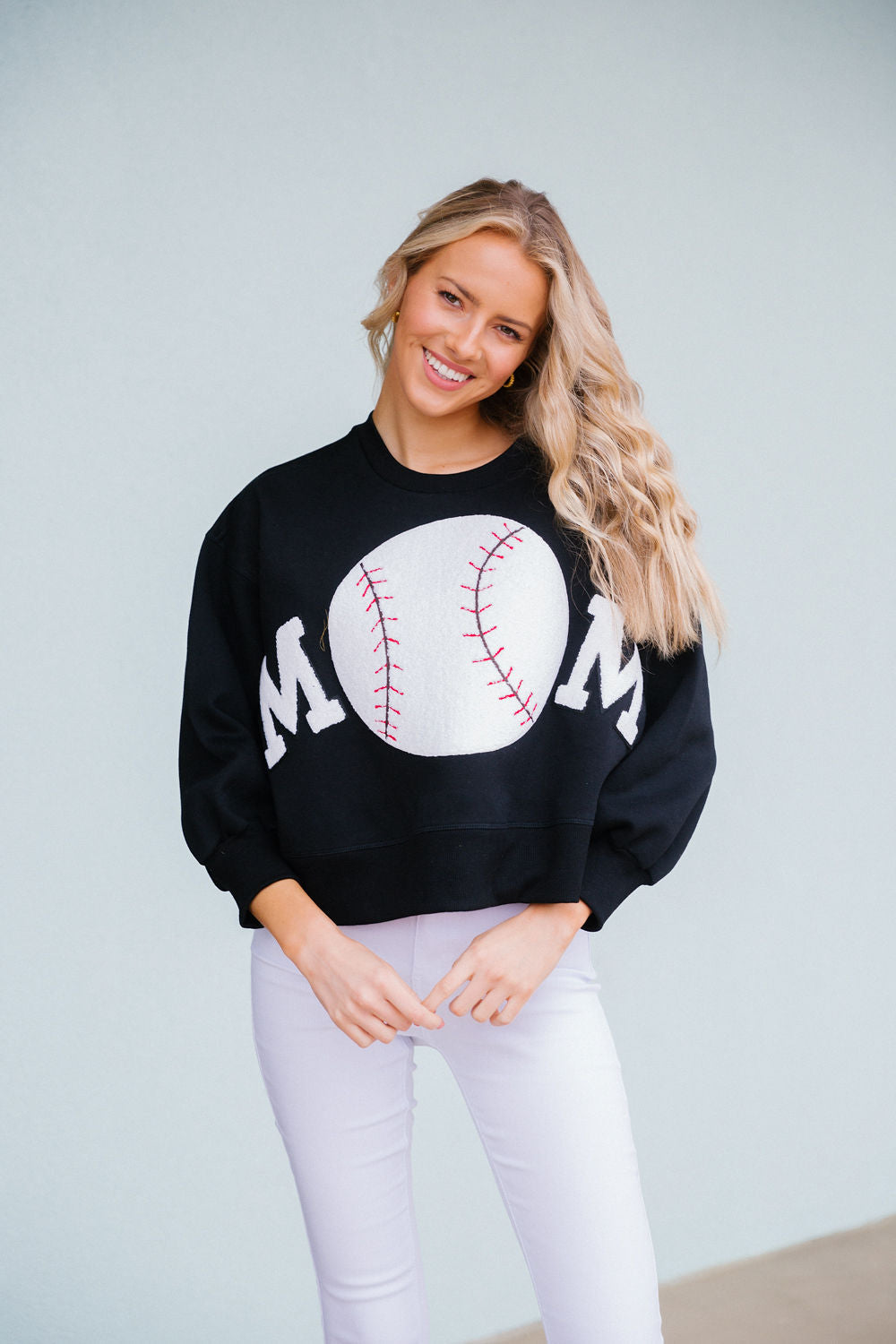 BASEBALL MOM PULLOVER TOPS Judith March