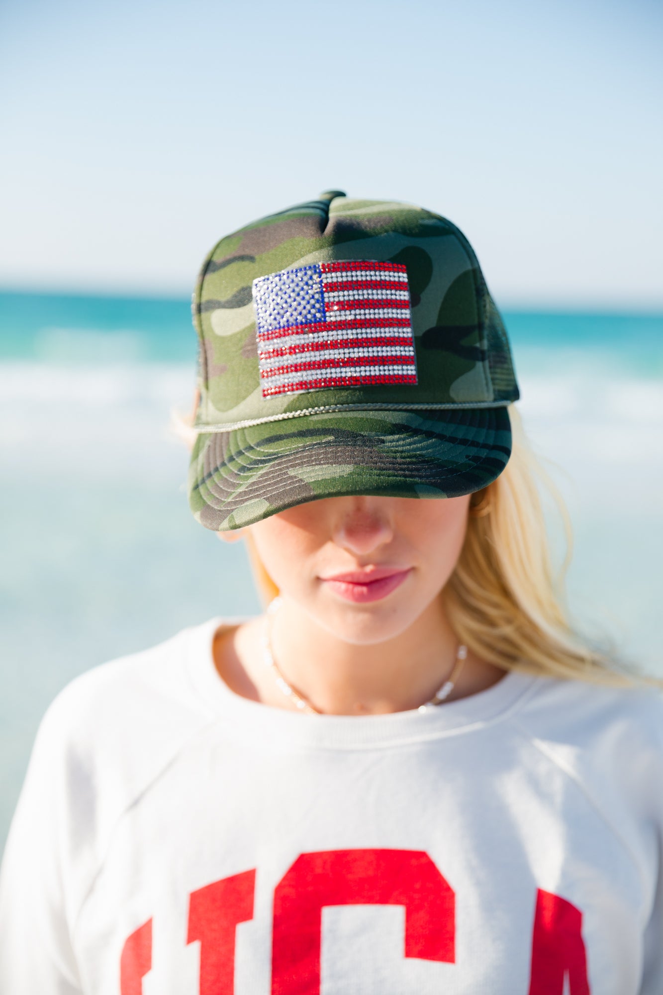 AMERICAN LADY TRUCKER HAT TRUCKER HAT Judith March