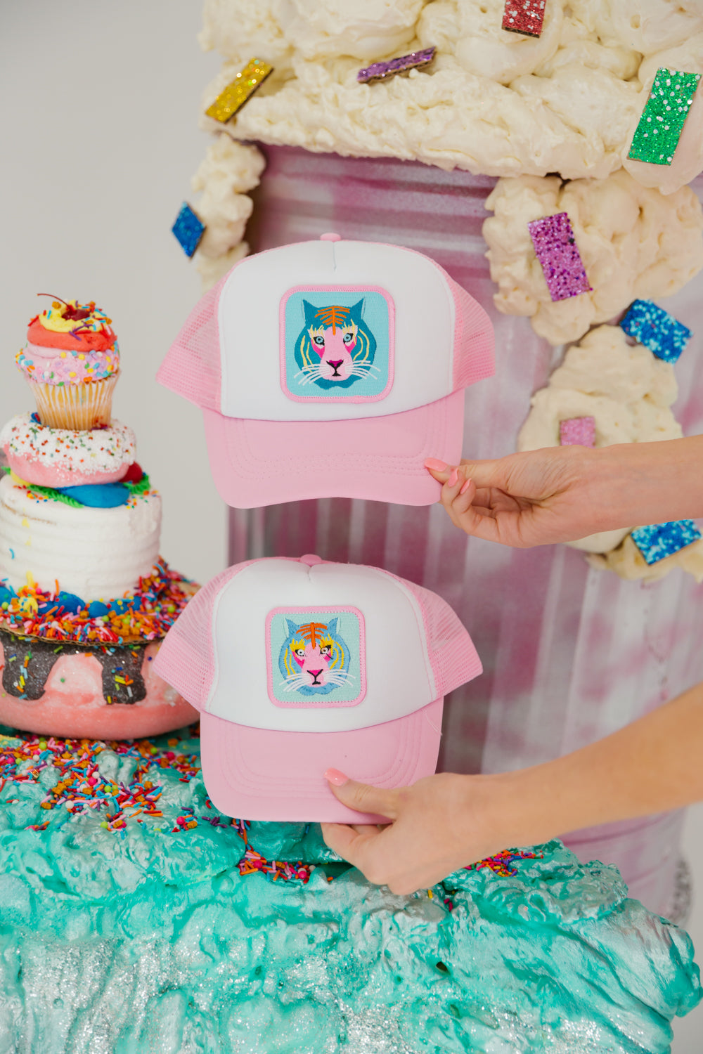 MINI KIDS COLORFUL TIGER TRUCKER Hats Judith March