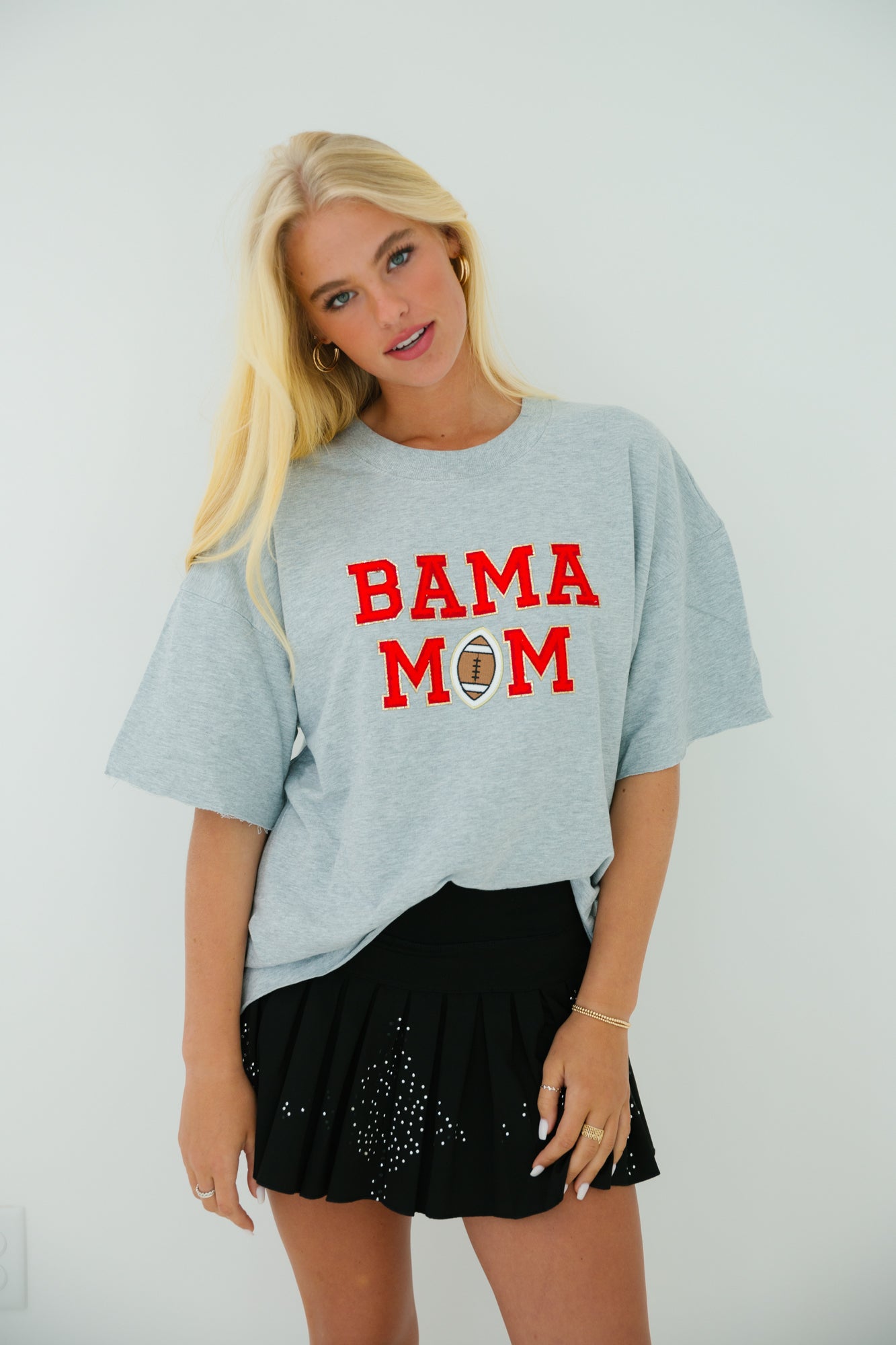 BAMA MOM TEE Tee Judith March SMALL GRAY