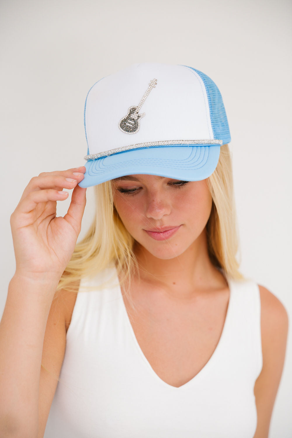 ROCK N ROLL TRUCKER HAT TRUCKER HAT Judith March