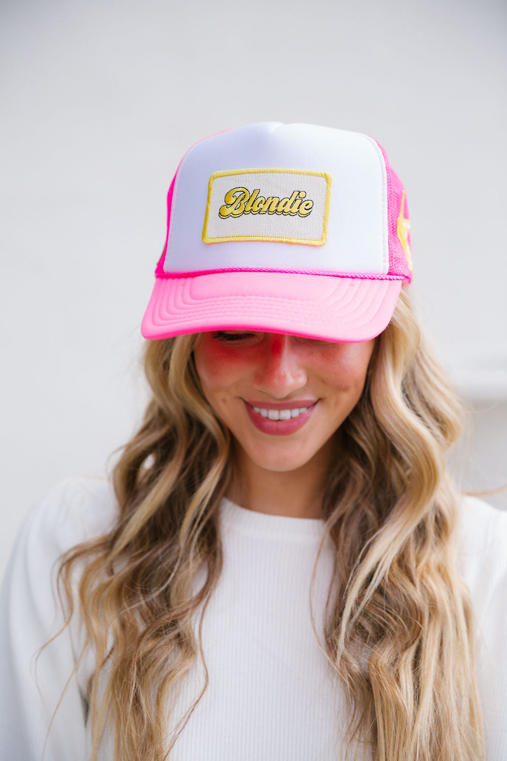 BLONDIE PATCH TRUCKER HAT HAT Judith March