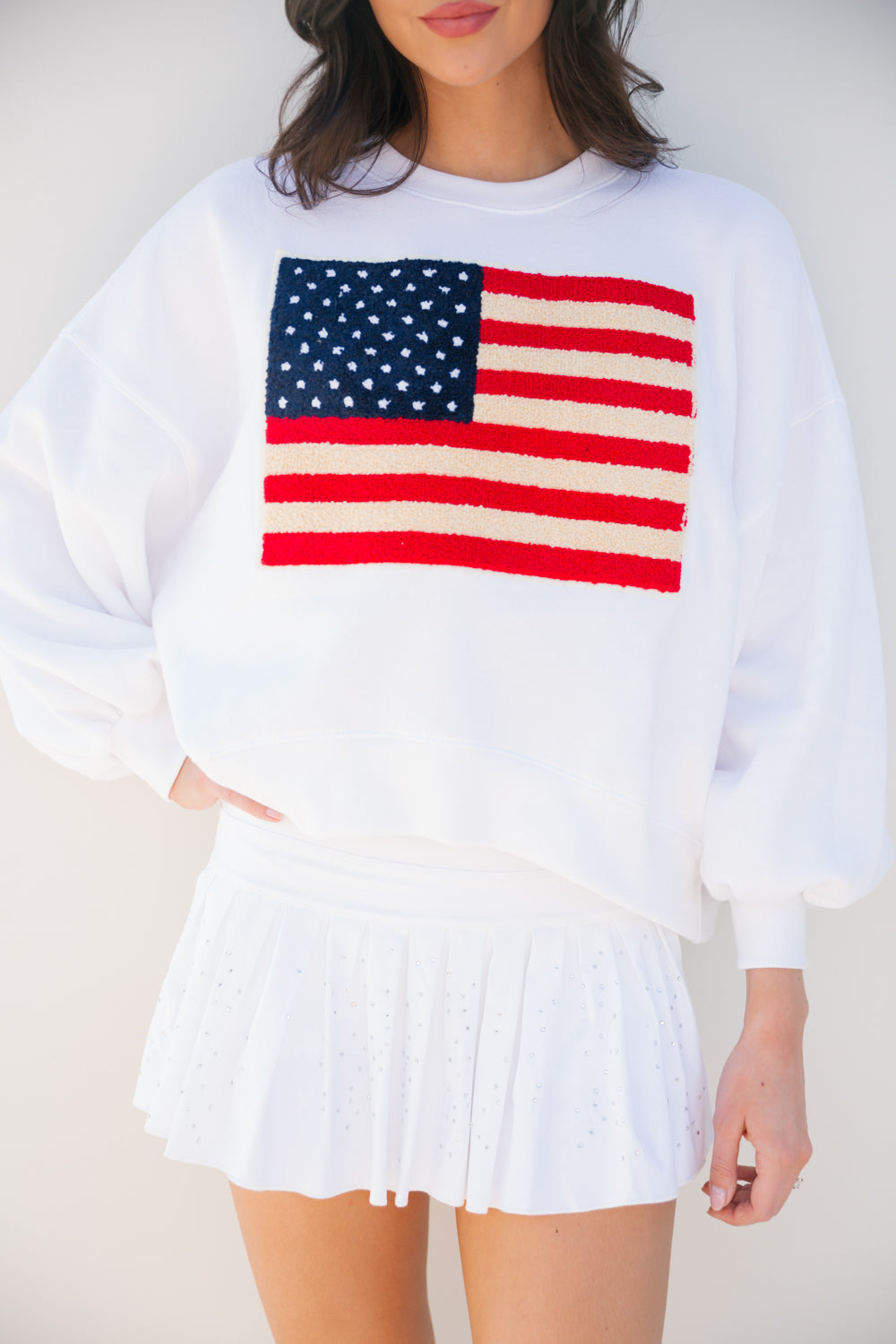 AMERICA’S FINEST WHITE PULLOVER pullover Judith March SMALL WHITE