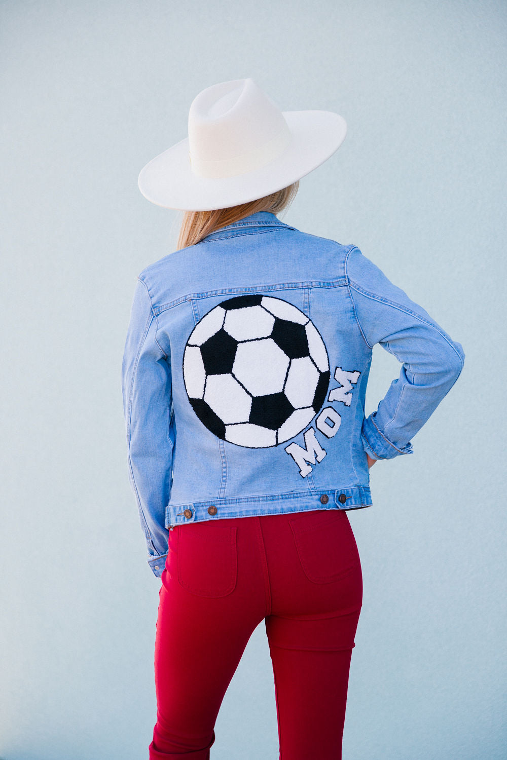 SOCCER MOM DENIM JACKET Judith March