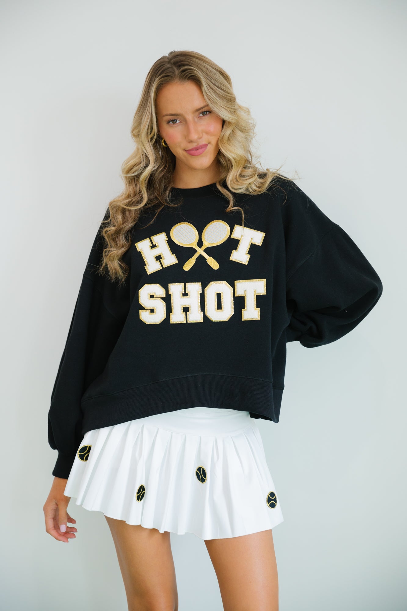 PERFECT GAME PULLOVER pullover Judith March SMALL BLACK