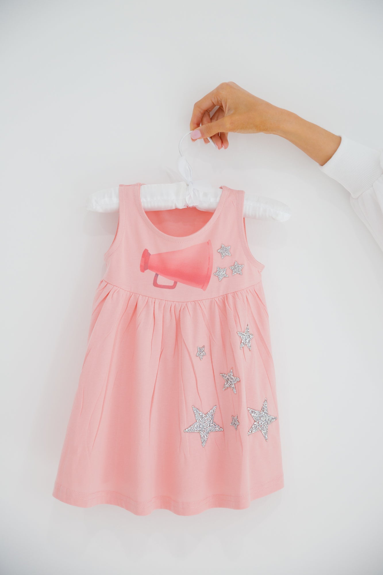 MINI KIDS CHEERLEADER IN TRAINING DRESS DRESS Judith March X-SMALL (2-3T) PINK