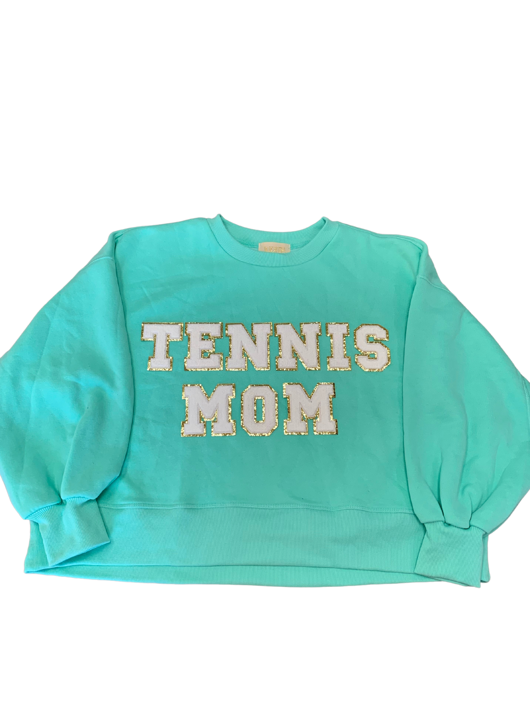 TENNIS MOM PULLOVER TOP Judith March SMALL MINT