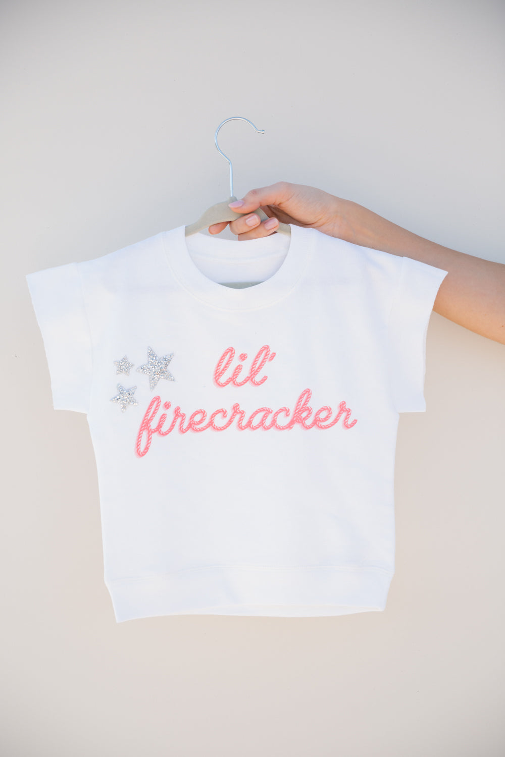 MINI KIDS LIL FIRECRACKER WHITE TEE KIDS Judith March XX-SMALL WHITE