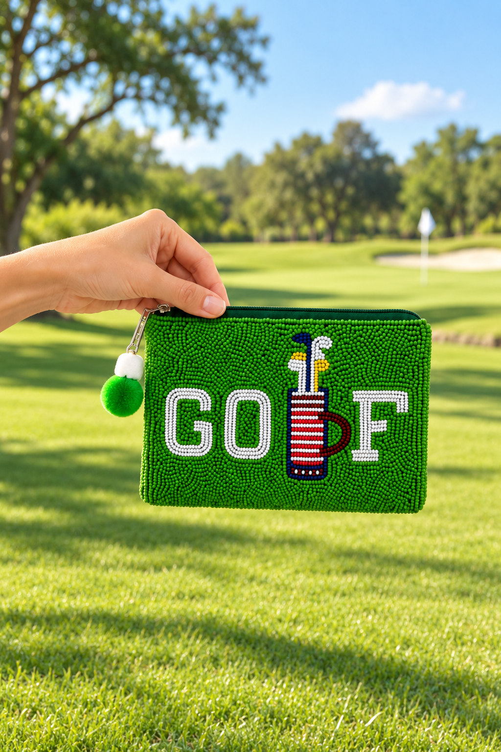GOLF ZIPPER POUCH BAG Judith March