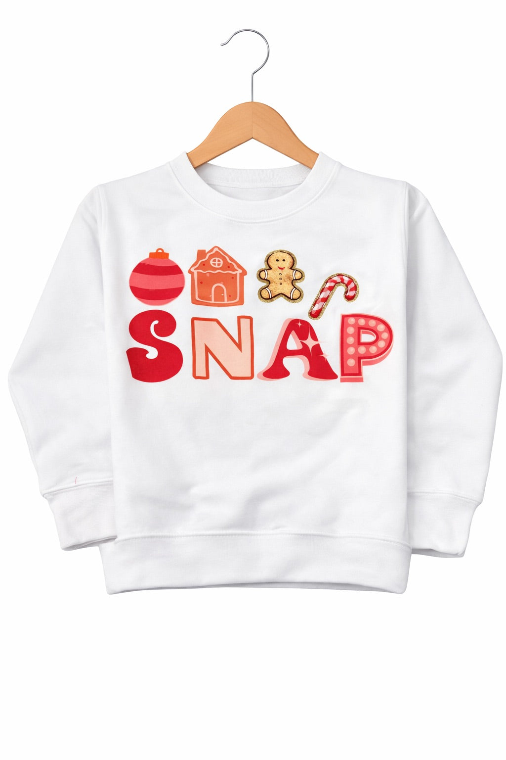 *MINI KIDS OH SNAP WHITE PULLOVER - XSMALL (2-4) SWEATER Judith March