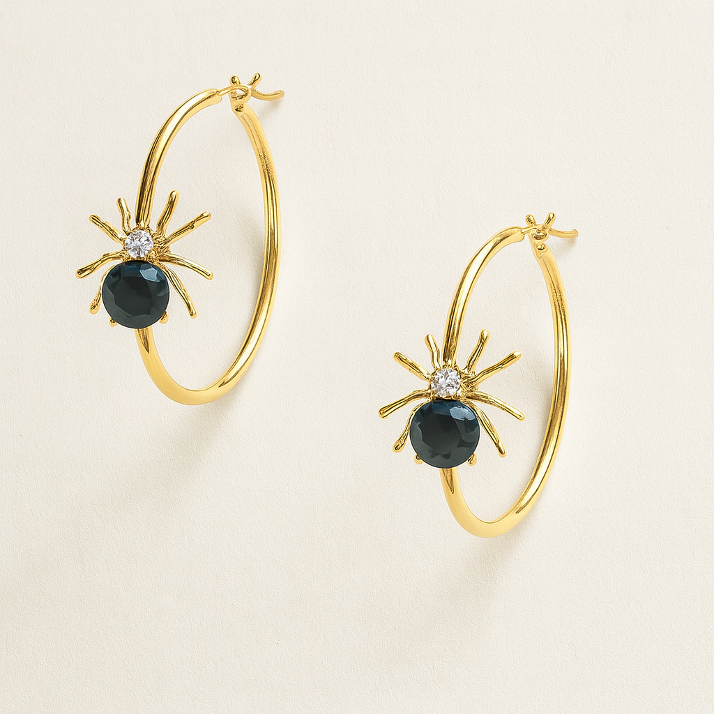 SPIDER HOOP EARRINGS earrings Judith March