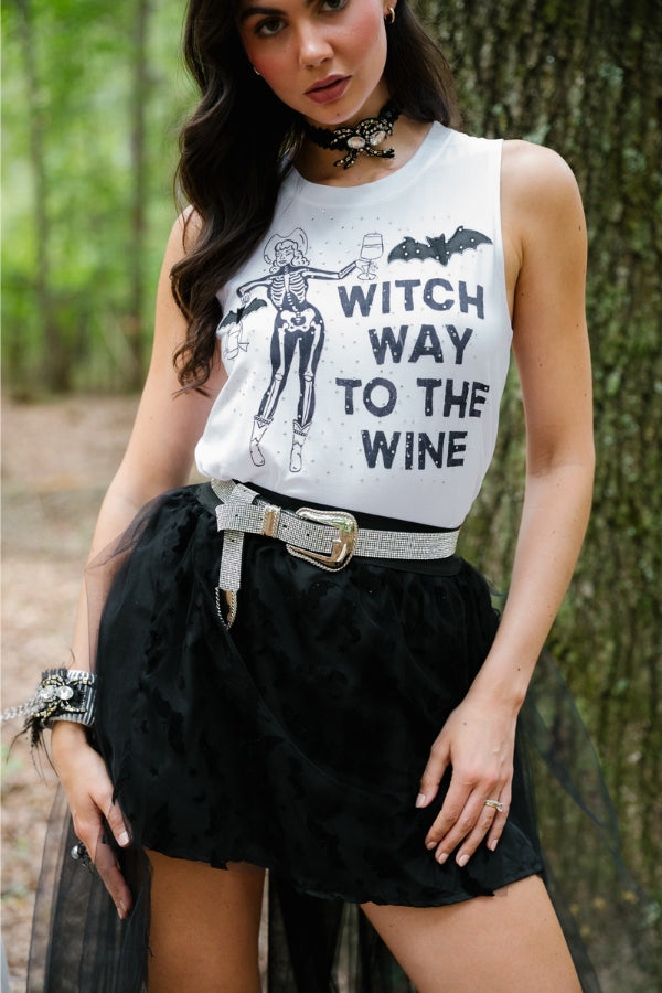 WITCH WAY TO THE WINE TANK/TEE TANK Judith March