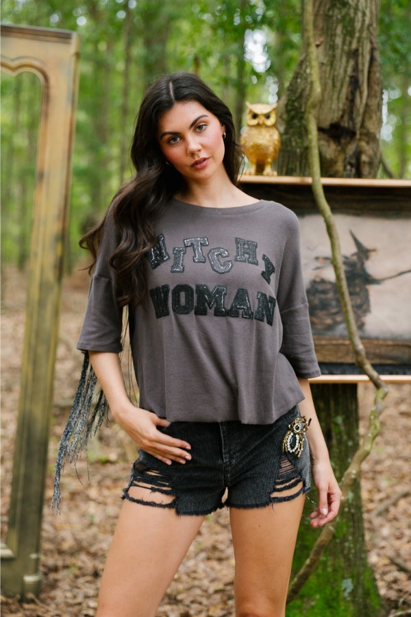 WITCHY WOMAN FRINGE TEE TEE Judith March