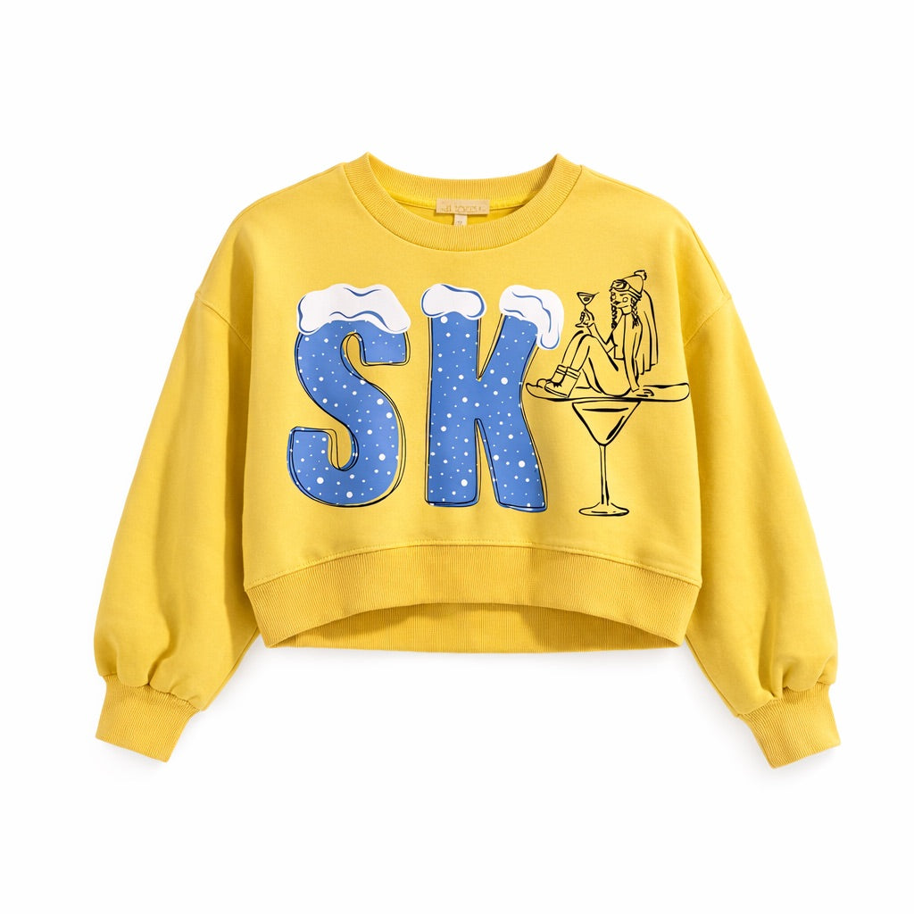 *SKI YELLOW PULLOVER - XLARGE PULLOVER Judith March