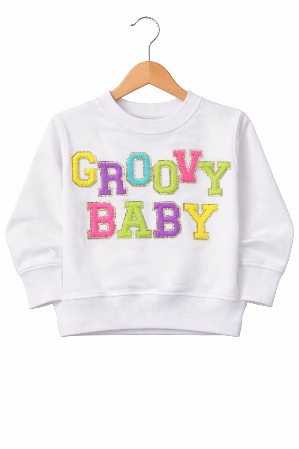 *MINI KIDS GROOVY BABY WHITE PULLOVER - 2T SWEATER Judith March
