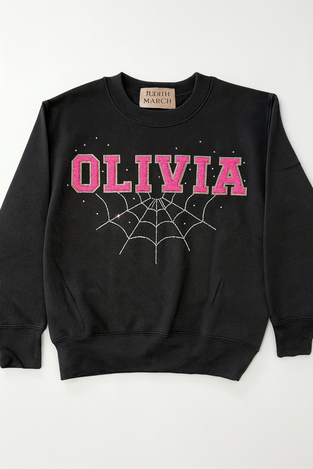 MINI KIDS CUSTOM SPIDER WEB PULLOVER PULLOVER Judith March