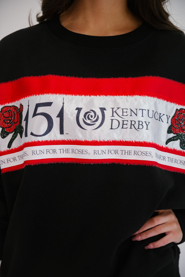 151 KENTUCKY DERBY® ROSES BLACK PULLOVER PULLOVER Judith March