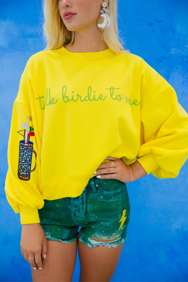 TALK BIRDIE TO ME PULLOVER pullover Judith March SMALL  