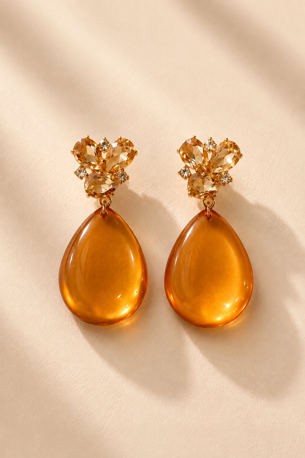 GOLDEN GEM STATEMENT EARRINGS