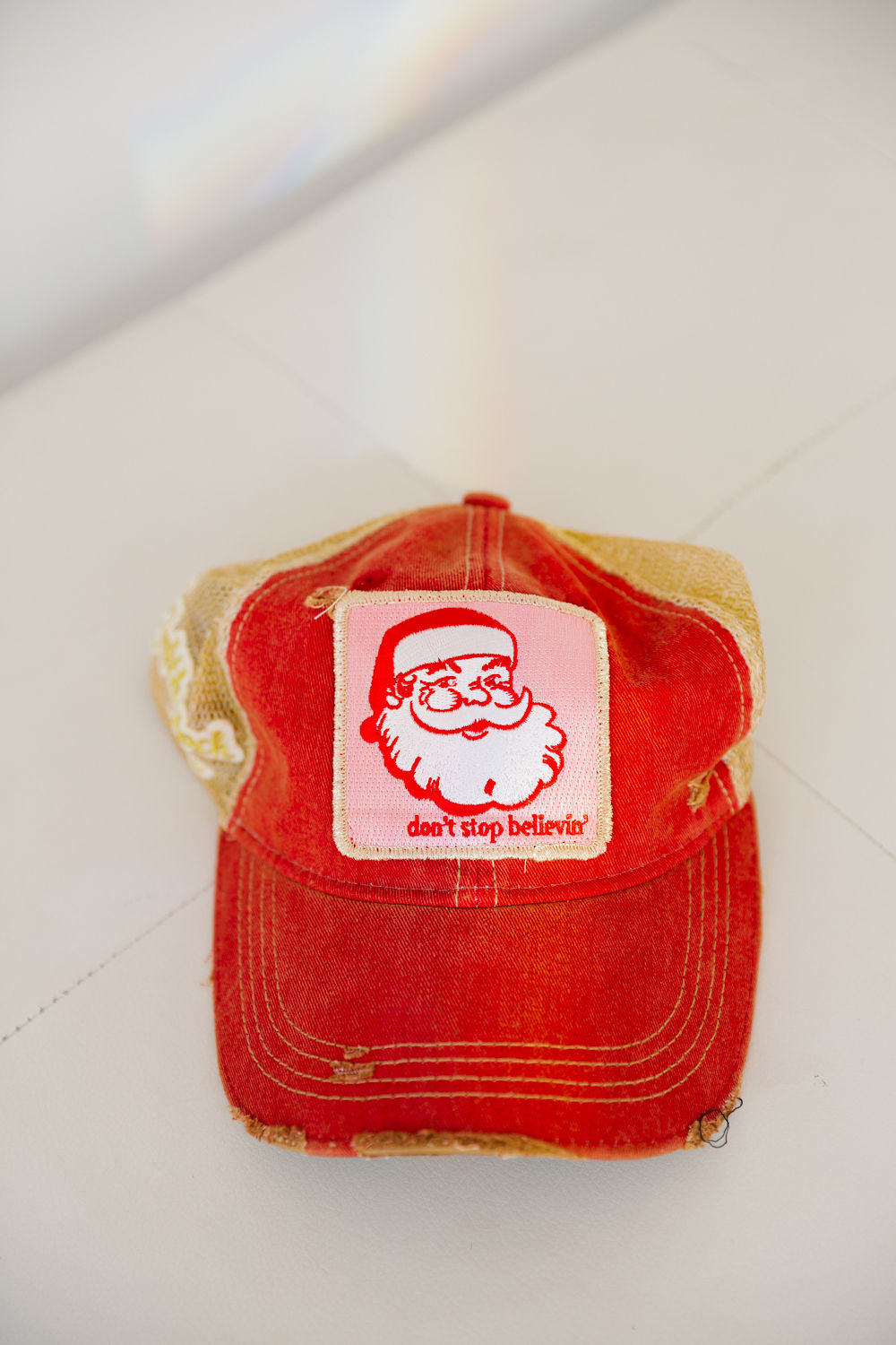 DON'T STOP BELIEVIN PATCH HAT Judith March