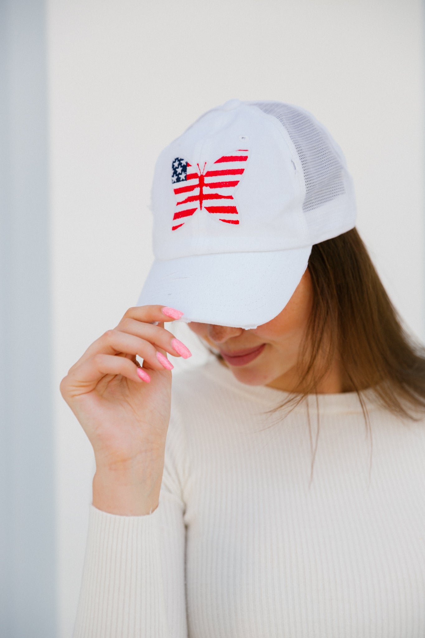 USA BUTTERFLY PATCH HAT Judith March