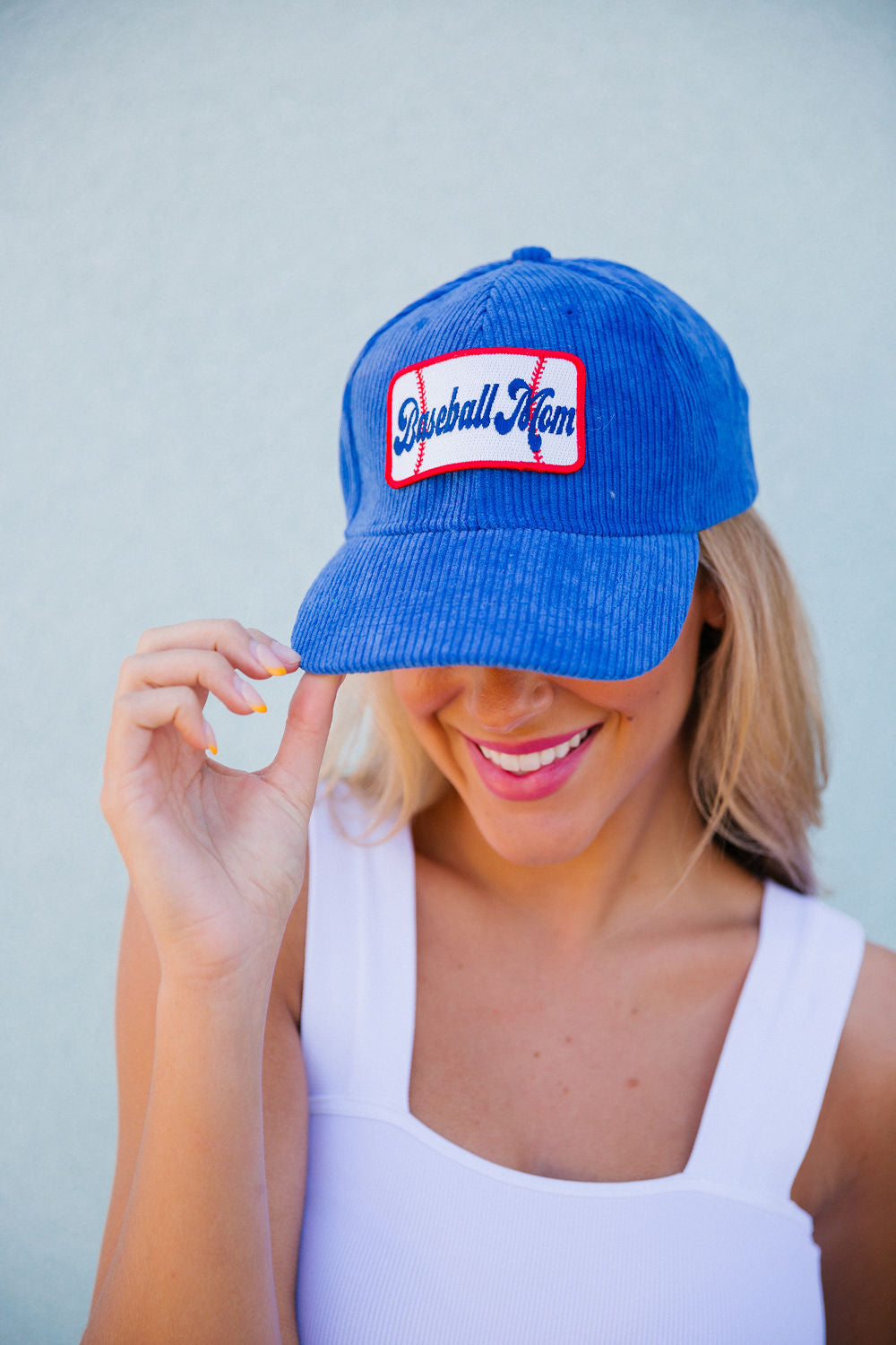 BASEBALL MOM CORDUROY HAT Judith March