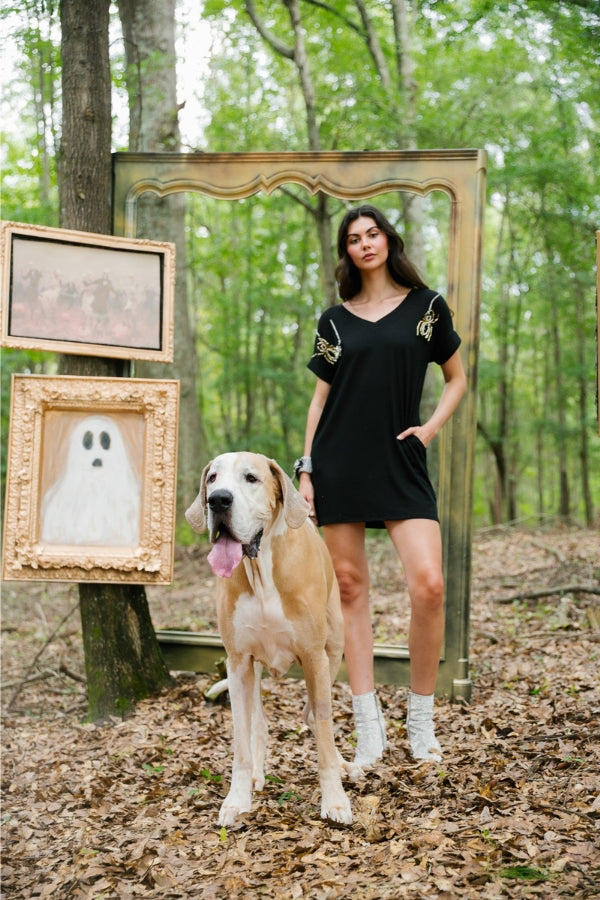 NIGHT CRAWLERS T-SHIRT DRESS DRESS Judith March